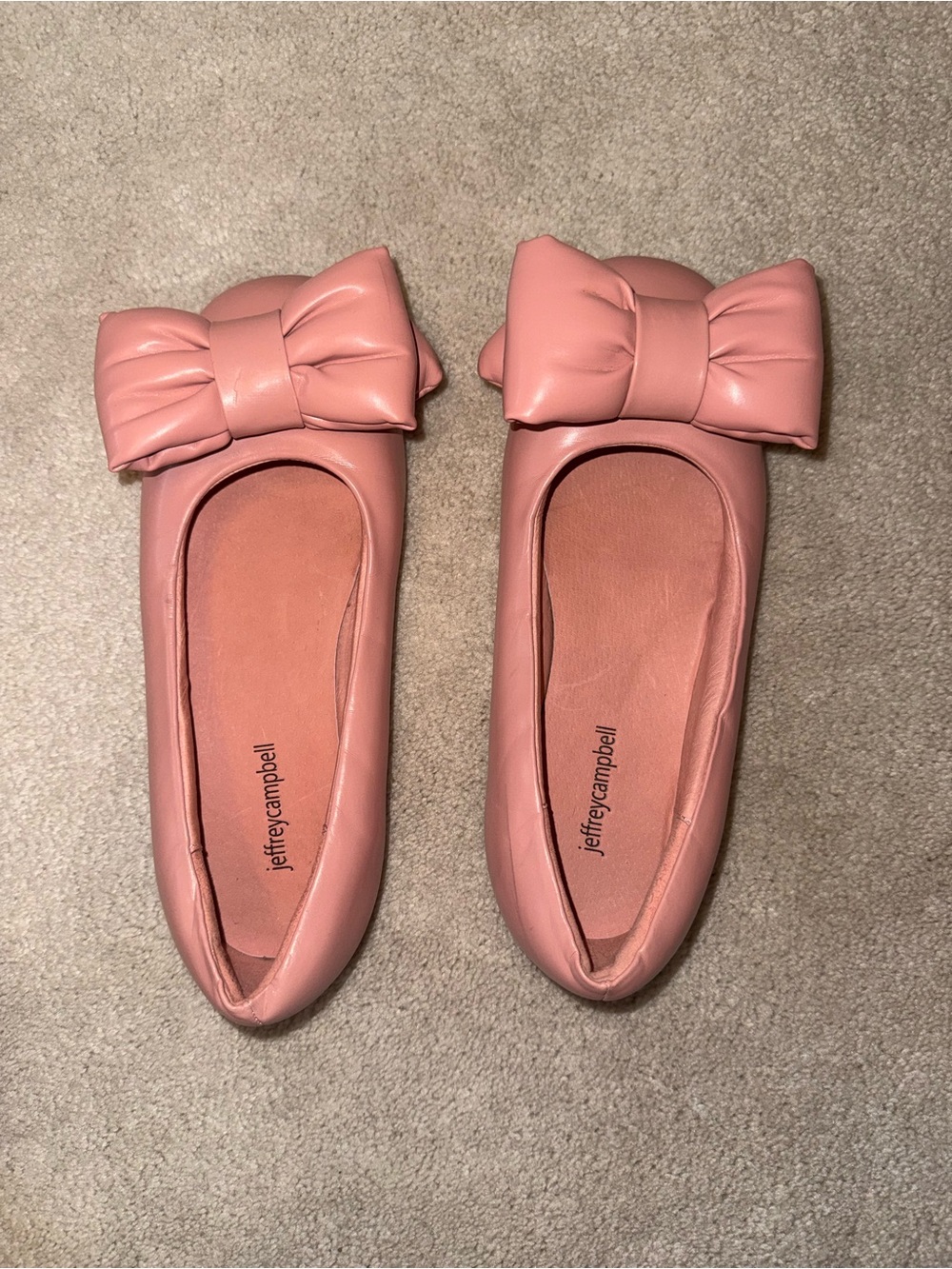 Jeffrey Campbell Rose Pink Bow Ballet Flats size 9